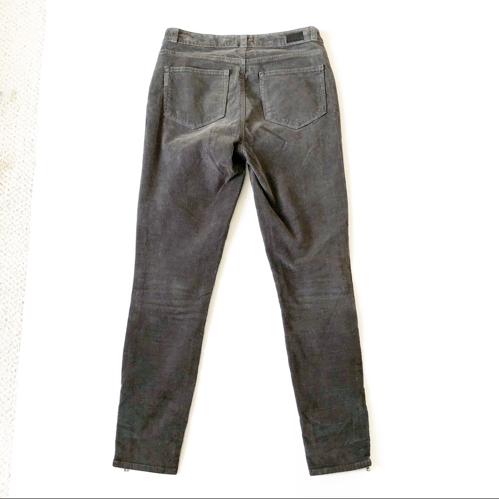 Paige Hoxton Ankle Zip Cords Jeans Granite Gray 29 - Picture 8 of 10